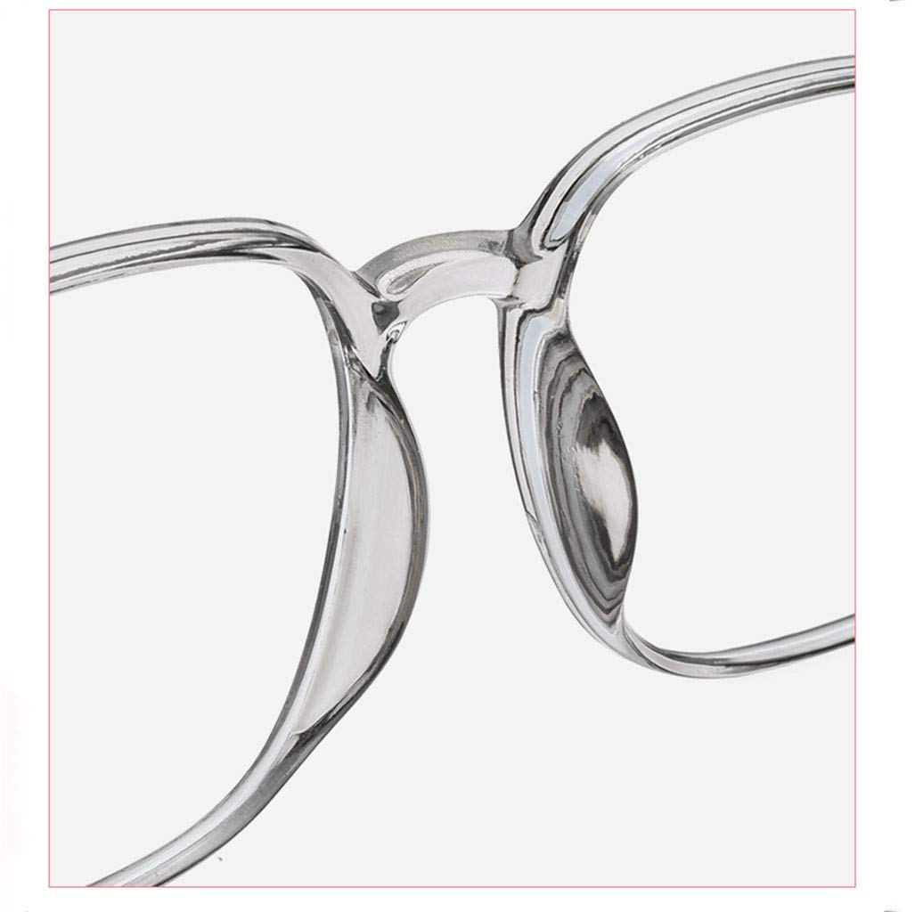 Occhiali da Lettura HD con rettangolo di Lettura con Montatura Ultraleggera TR90 for Montatura Grande Donna Uomo Occhiali da Vista Eleganti Occhiali da Lettura (Color : Black, Size : 1)