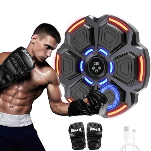 Music Boxing Punching Machine for Adults - 9 Modes & 9 Speeds, Bluetooth Music Punching Machine with...