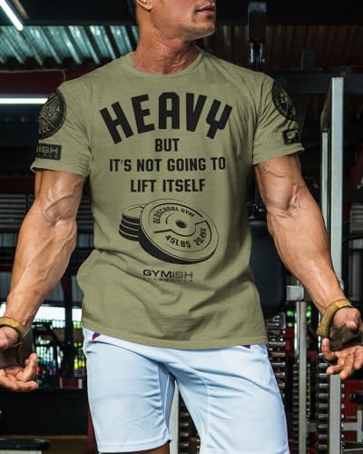 Lift Heavy Motivational Workout Shirts for Men Cool T-Shirt3