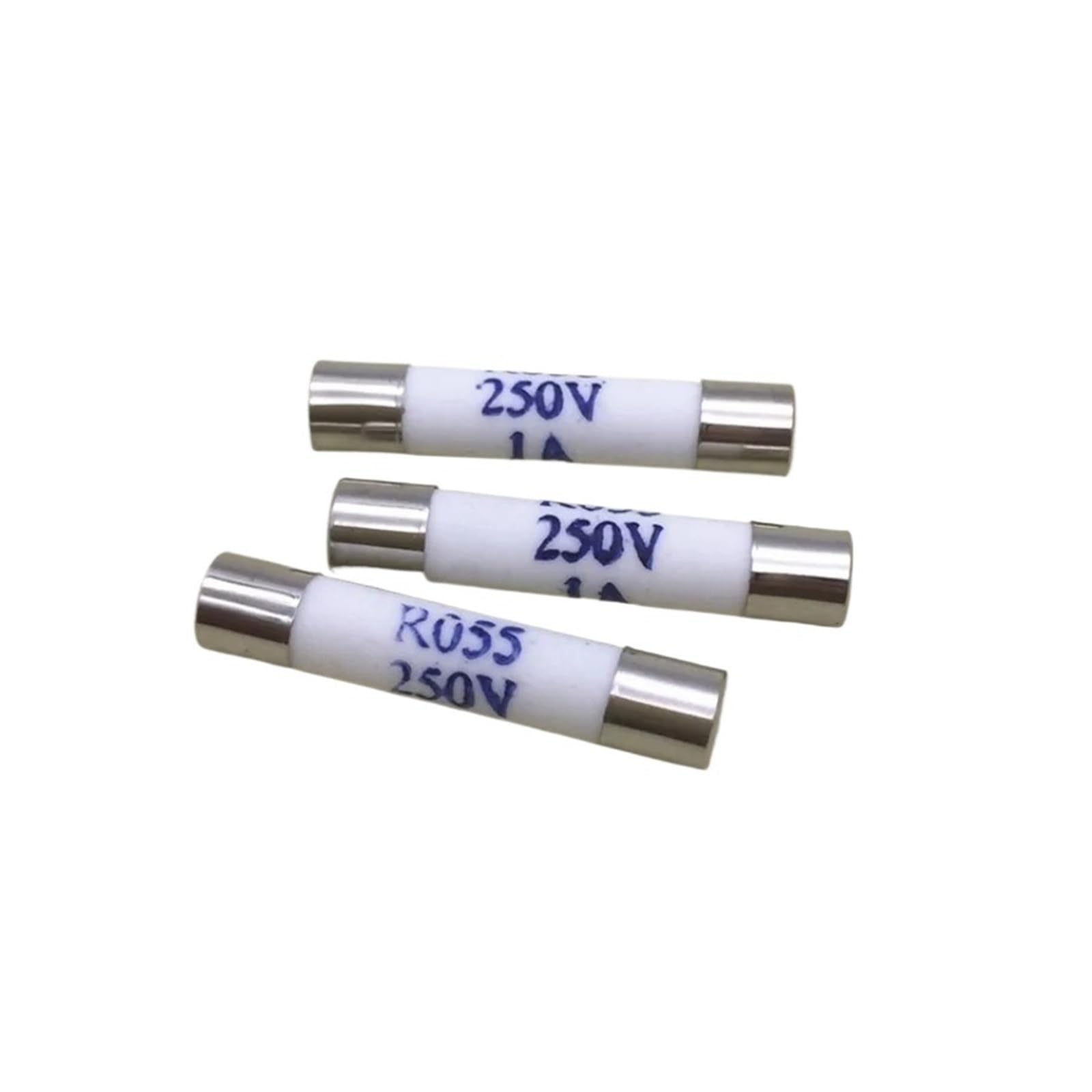 YMUGUEGH RO55 R055 5 5 * 25mm 250V-0.5A1A2A3A4A5A6A10A fuse (100pcs)(2A (100 pieces))