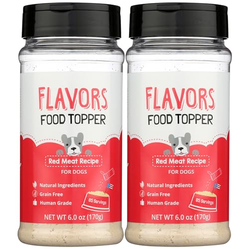 Flavors Food Topper for Dogs, Red Meat Recipe, 6-Ounce, Pack of 2
