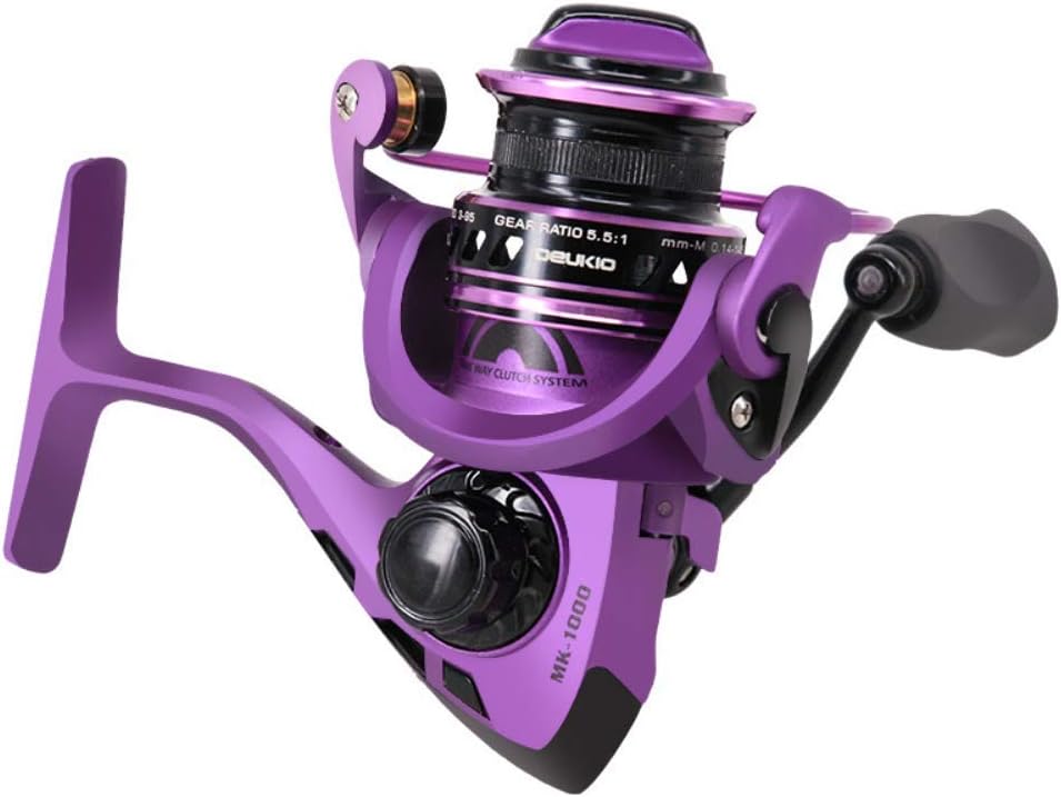 SportsInn Spinning Fishing Reel, 5 BB 1 RB, Front Drag, 5.5:1 Gear Ratio, Left/Right Handed, 11 lbs Max Drag
