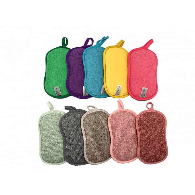 Set di 15 spugne per stoviglie lavabili – Clever SPONGE – Venteo – Non graffiante double face La cucina antibatterica in microfibra spugna pulisce efficacemente tutte le superfici