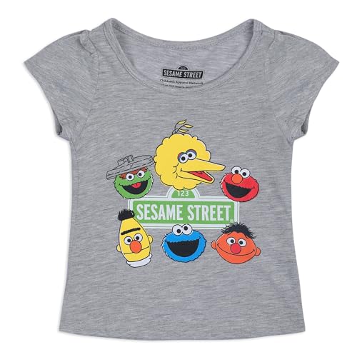 Sesame Street Elmo Girls 3 Pack Short Sleeve T-Shirt for Infant and Toddlers4