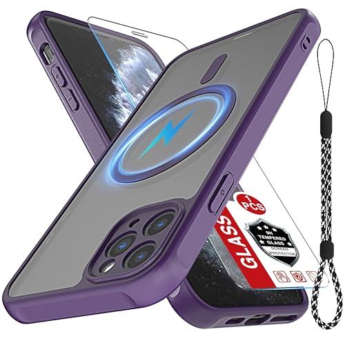 Coque iPhone 11 Pro Max MagSafe transparente anti-empreinte avec verre trempé