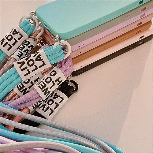 Colar tiracolo com cordão capa macia para Samsung Galaxy S22 S21 ultra S20 plus S20FE S21FE S10 Plus