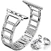 Produktbild ITSHINY Replacement for Apple Watch Armband 42/44mmDamen Metall Band für Iwatch Series 4 3 2 1(42/44mm, Silver)
