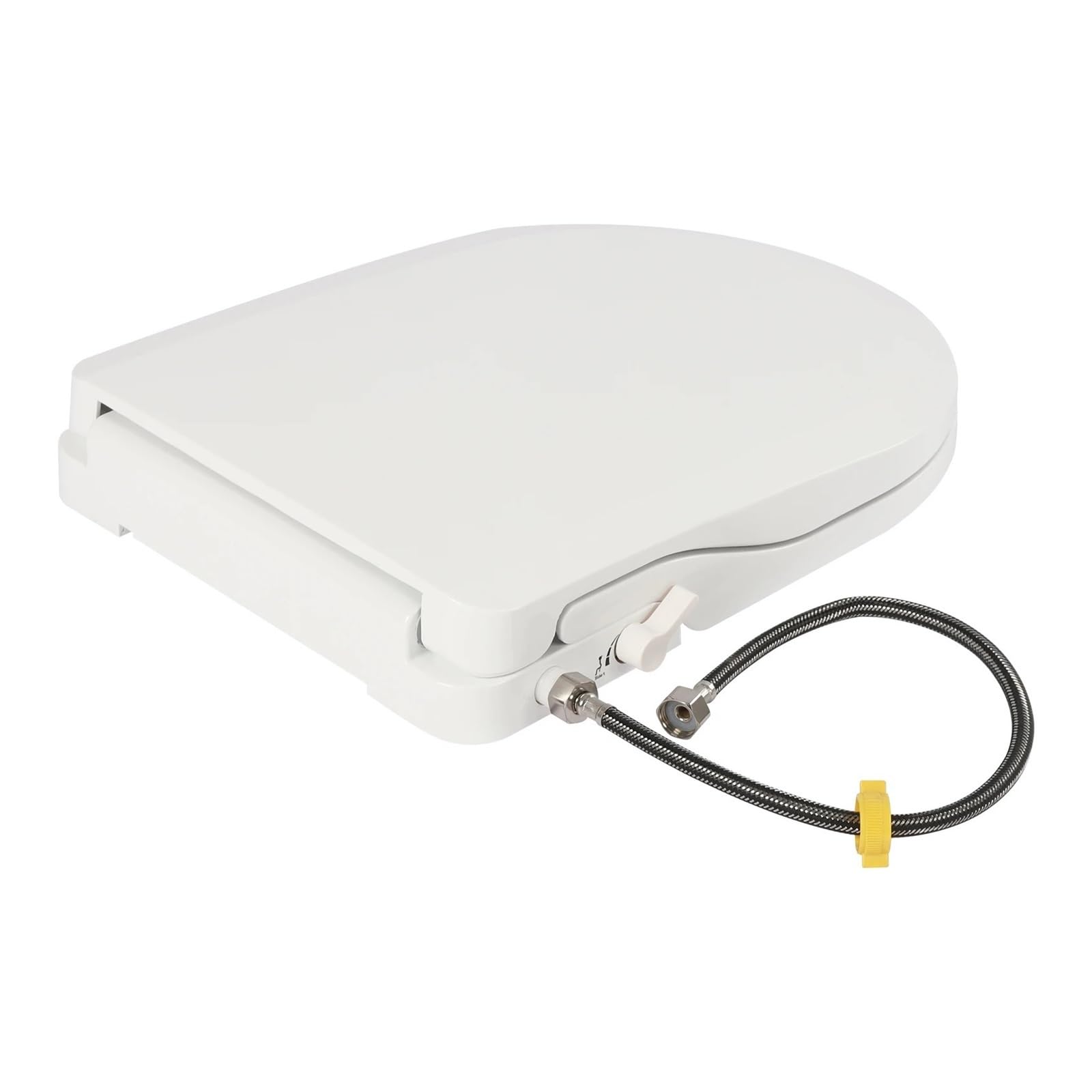 Asiento De Inodoro Inteligente Con Boquilla Doble: Reductor Papel Higiénico Ecológico Lavado Delantero/trasero Y Impulsado Por Presión Sin Batería Resistente Y CóModo