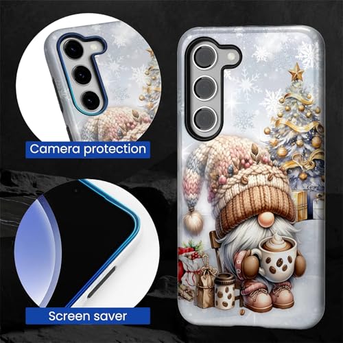 TAMEFOX Case for Samsung Galaxy S24 FE,Anti Drop Scratch Protective Phone Cover Case for Women Girl-Christmas Decorations-Santa Claus - image 2