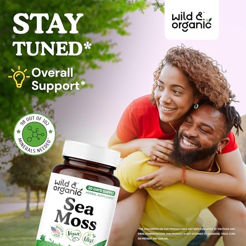 Wild & Organic Sea Moss + Bladderwrack Capsules (60 ct) — view 2