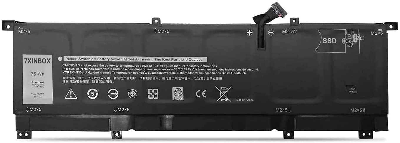 DELL P75G PC 本体 Win11 第7世代【new battery】 Amazon.com: 7xinbox 11.4V 75Wh 8N0T7 TMFYT 0TMFYT P73F(DF13