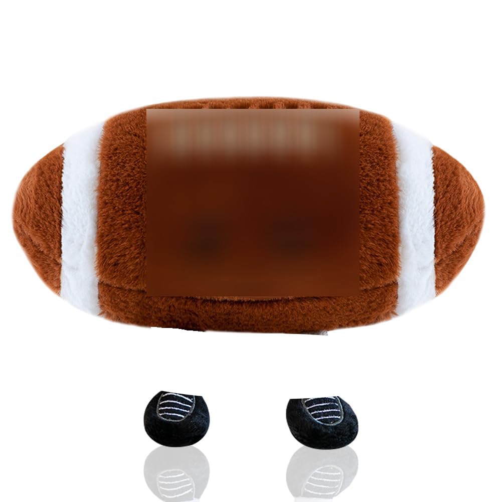American Football Stuffed Plush, Rugby Ball Soft Toy Rugby Stuffed Toy Plush, Collectible Rugby Soft Toy American Football Pillow Stuffed Sport Theme Plushie Gift for Lover Friends Kids - 16cm
