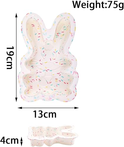 Miniatura 2 de Molde de conejo, molde de silicona de gran tamaño, molde de fondant, pastel de chocolate, para niños, fiesta de vacaciones, herramientas para hornear