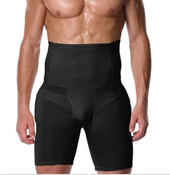 HSQSMWJ Men Slim Tummy Corset High-Waist Padded Buttocks Booster Enhancer Hip Body Shaper Shapewear Pants