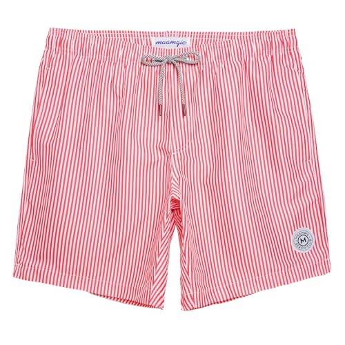 Image of maamgic Mens Swim Trunks Quick Dry Swim Shorts with Mesh Lining Funny Swimwear Bathing Suits 7inch