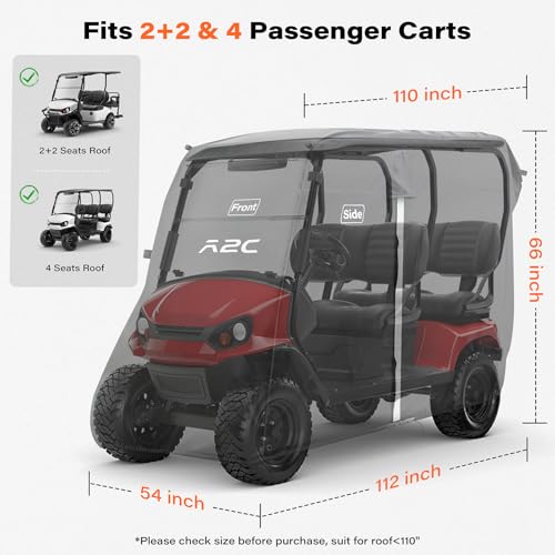 A2C 600D Golf Cart Cover