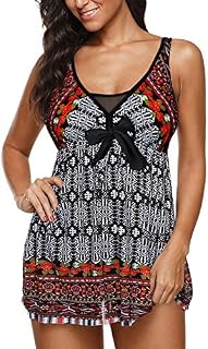 Zando Womens Bathing Suits Tummy Control Swimwear One Piece Swimdress Modest Swimsuits