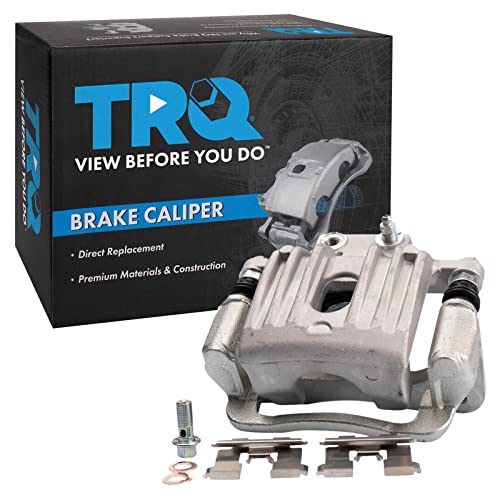 Image of TRQ Rear Right Brake Caliper w /Bracket Passenger Side | For 2007-2009 Hyundai Santa Fe