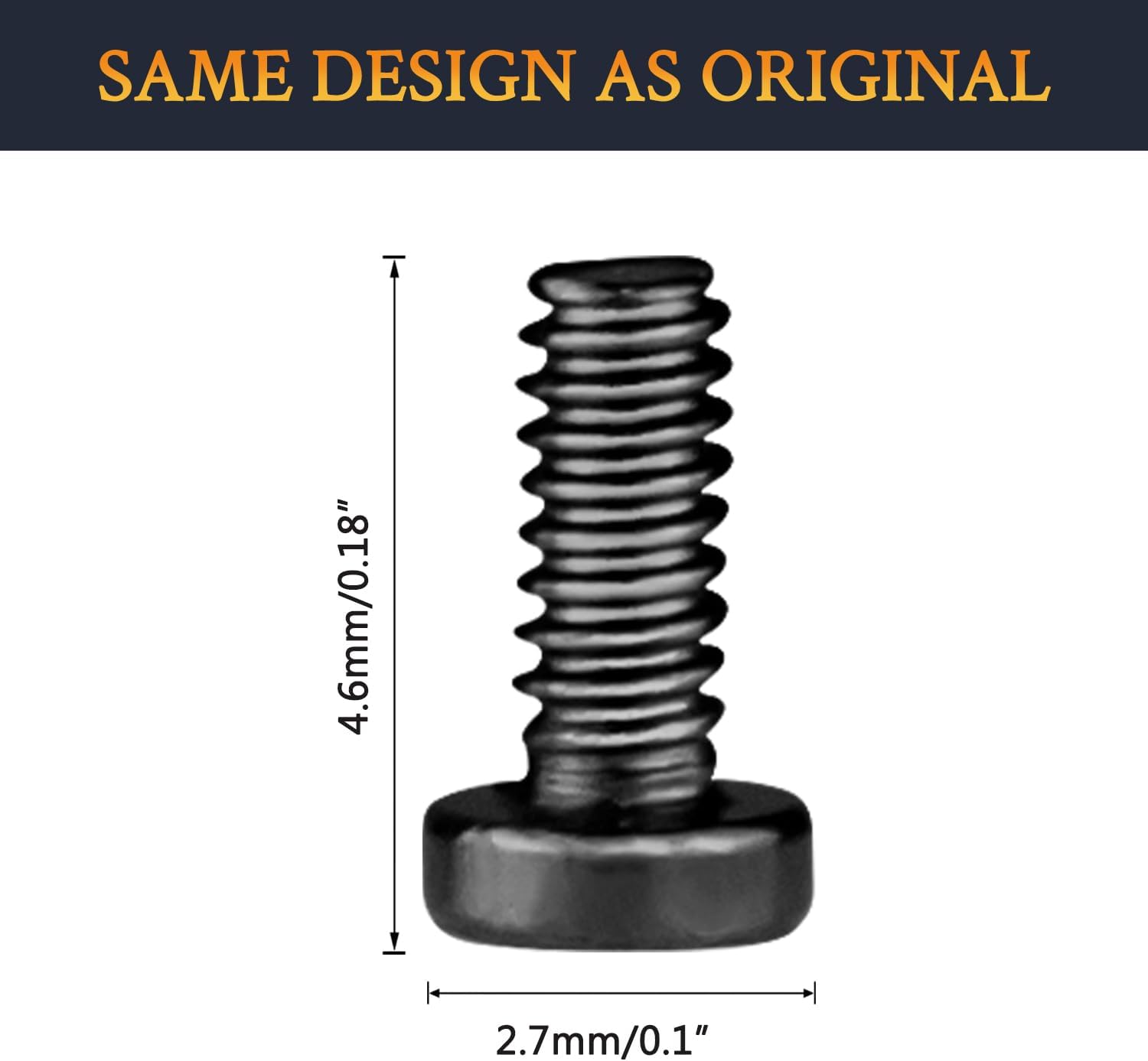 SOULWIT Replacement Headband Screws for Beats Studio 3, Studio 2, Studio 1.0, Studio Pro Headphone Headband Screws 20pcs, Easy DIY Installation - 20pcs Black - Image 5