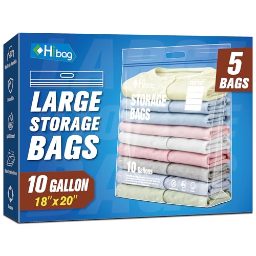10 Gallon Zipper Storage Bags Extra Large XL Zip Bags