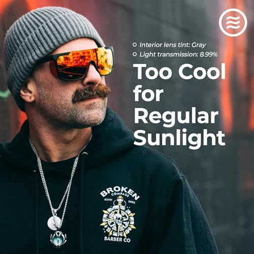 NEVEN Daywalkers Polarized Sunglasses for Men - Sleek, UV Protection Side Shield Sunglasses - Club Shades for Men & Women2