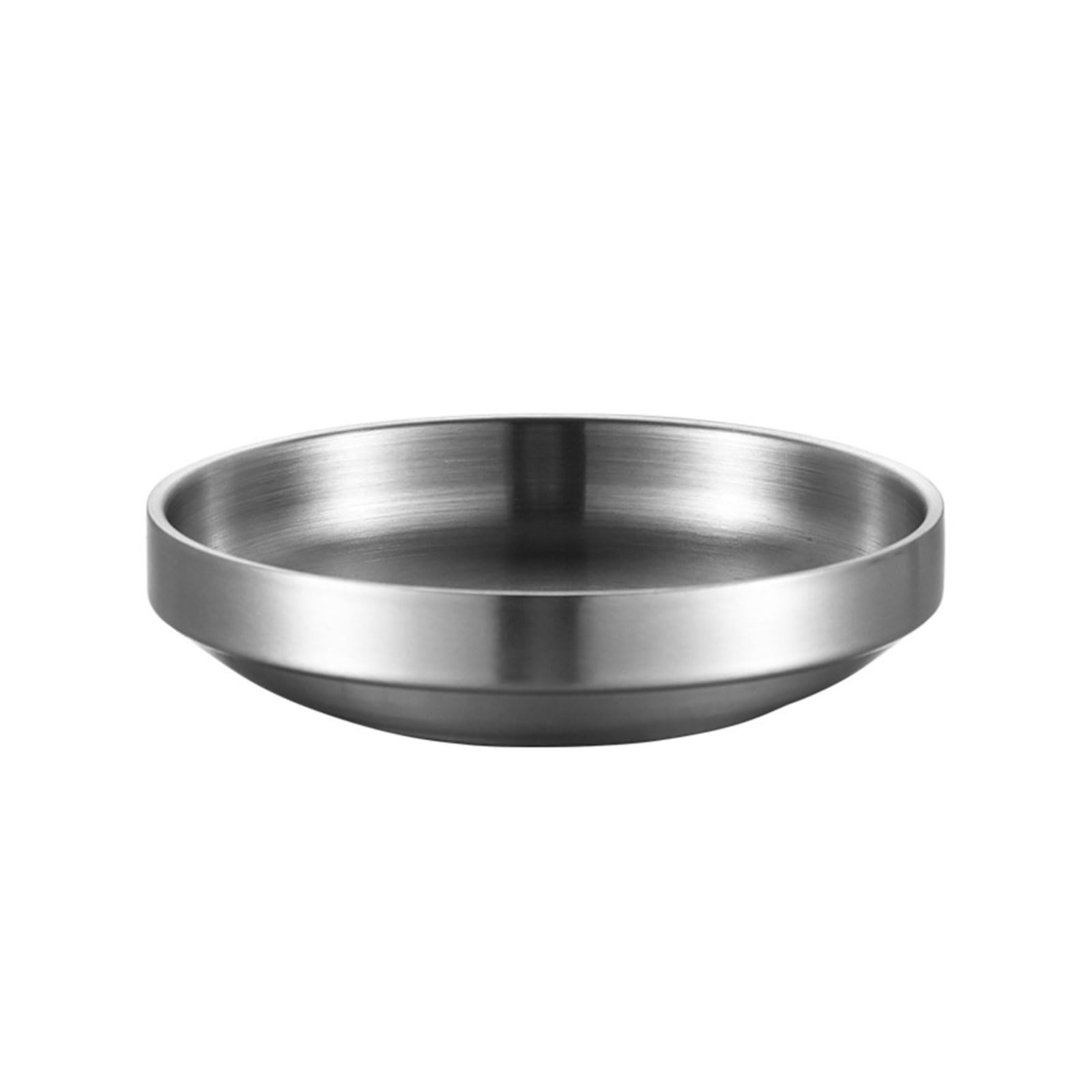 Zxfdsfdbnm Stainless Steel Snacks Plate Kimchi for Nut Fruits and Dips for Casual Dining and Entertaining Guests Gathering Small Appetizer Plate