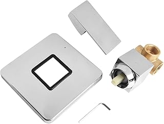 Comprar Juego de ducha empotrado, Válvula de mezcla de agua fría y caliente montada en la pared, Cabezal de ducha de acero inoxidable, Instalación de caja oculta (plata)