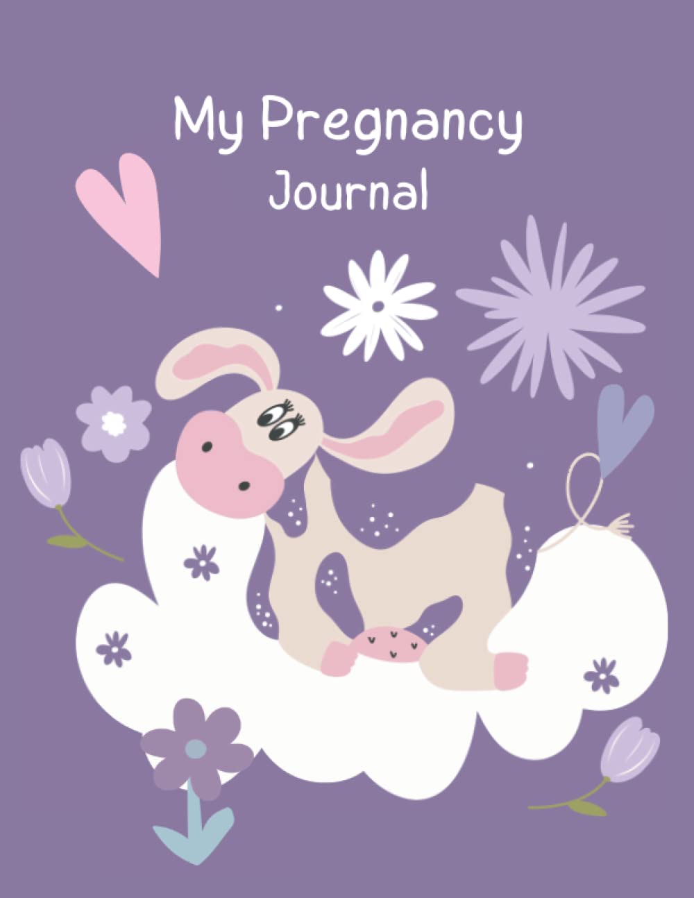 Pregnancy Journal Log by Scalar Heart Connection , Planner 8.5x11 inches, 100 pages, Cute Cows Theme: Planner and log book for mom to be to track and ... memories of your baby during your pregnancy.