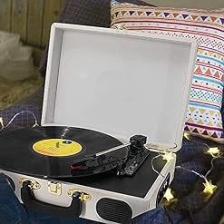 Tourne-Disque, Platine Vinyle on avec 2 Haut-parleurs intégrés, Lecteur LP Vinyle Portable à 3 Vitesses, RCA O (Tourne… - Les Beatles, Paul McCartney, John Lennon, RIngo Starr, George Harrison Tourne-Disque, Platine Vinyle on avec 2 Haut-parleurs intégrés, Lecteur LP Vinyle Portable à 3 Vitesses, RCA O (Tourne… – Image 2