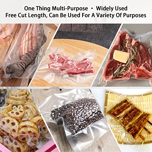 Vacuum Sealer Bags, 4"*6" 200Pcs Heavy Duty Pre-Cut Design Commercial Grade Food Sealable Bag For Heat Seal Food Storage, Boilsafe To 280°F Freezable #TOP5