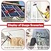 35FT Water Fed Pole Kit Adjustable Solar Panel Cleaning Kit Cleaner Tool for Window Glass Roof Outdoor Glass Brush Window Washing Equipment (35FT)