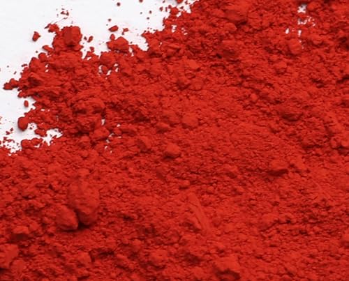 Matte Bright Red Oxide Pigment Powder - 142g/5oz - Concrete Pigment, Cement Color Pigment, Resin Epoxy Dye, Colorant For Gypsum, Plaster, Putty, Grout, Lime, Paints