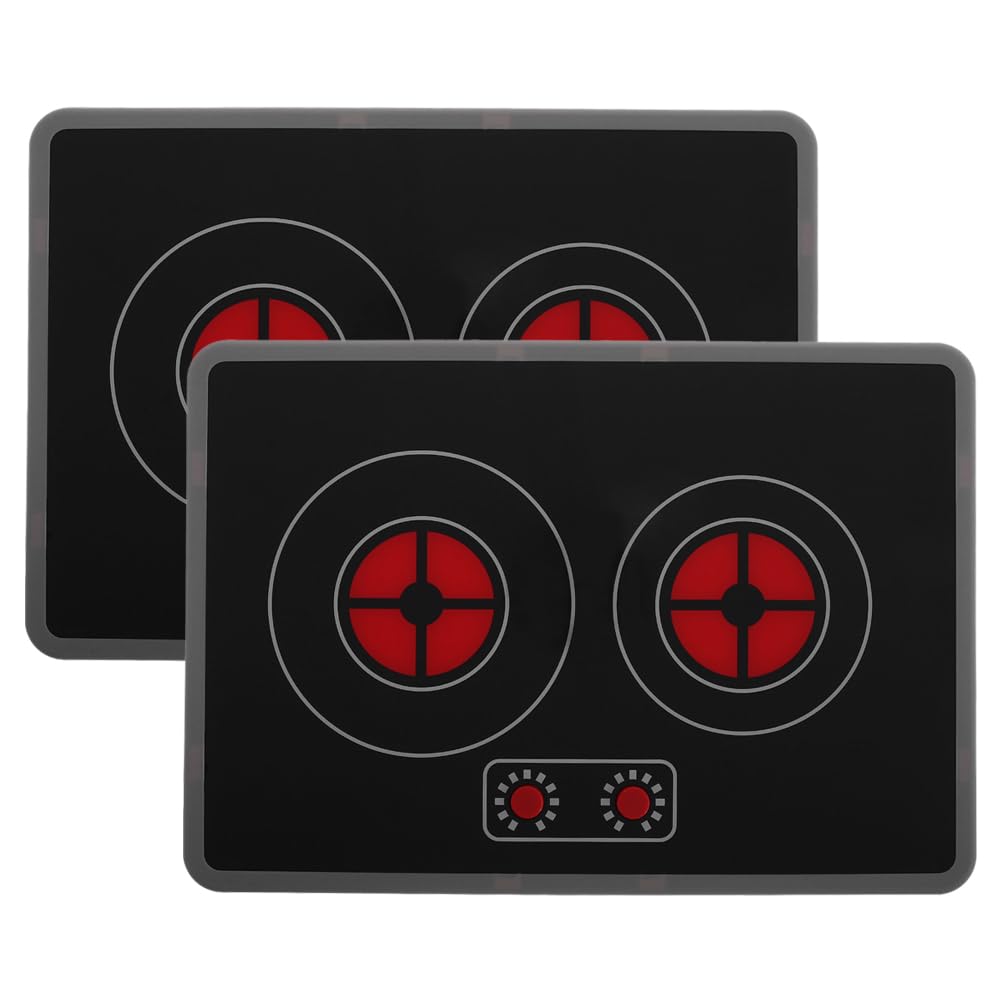 2pezzi Fornello Induzione Giocattolo per Cucina Simulata con Luci e Suoni Coinvolgenti Materiale Leggero Accessori per Giochi di Ruolo per Ragazzo Ragazza senza Batterie