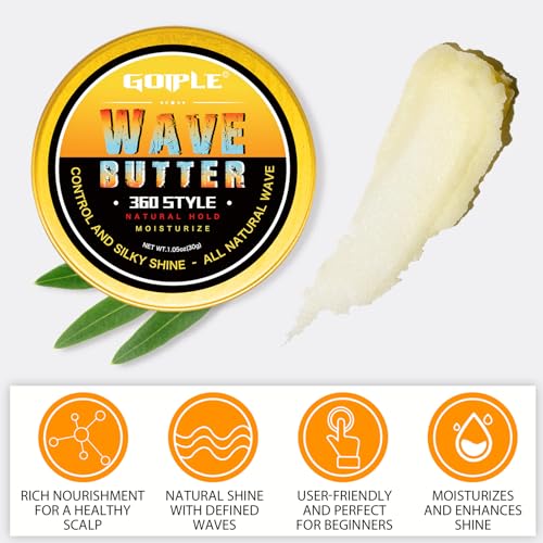 Men's Wave Ointment Strong Hold Easy Wash 360 Wave Training Hair Cream - Image 3