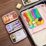 Clear Zipper Pouches, Hard Shell Zipper Case (M+3S) - Image 2
