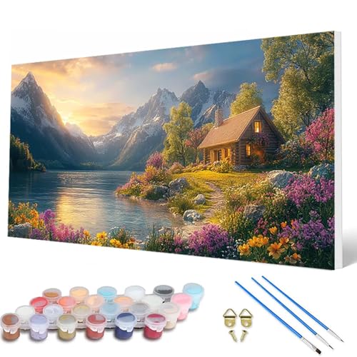 G RX Paint by Numbers i yCgoCio[ h DIY Paint by Numbers nhChNtgA[g G G CeA  CeA Ǐ z[ ItBX 30x60cm (t
