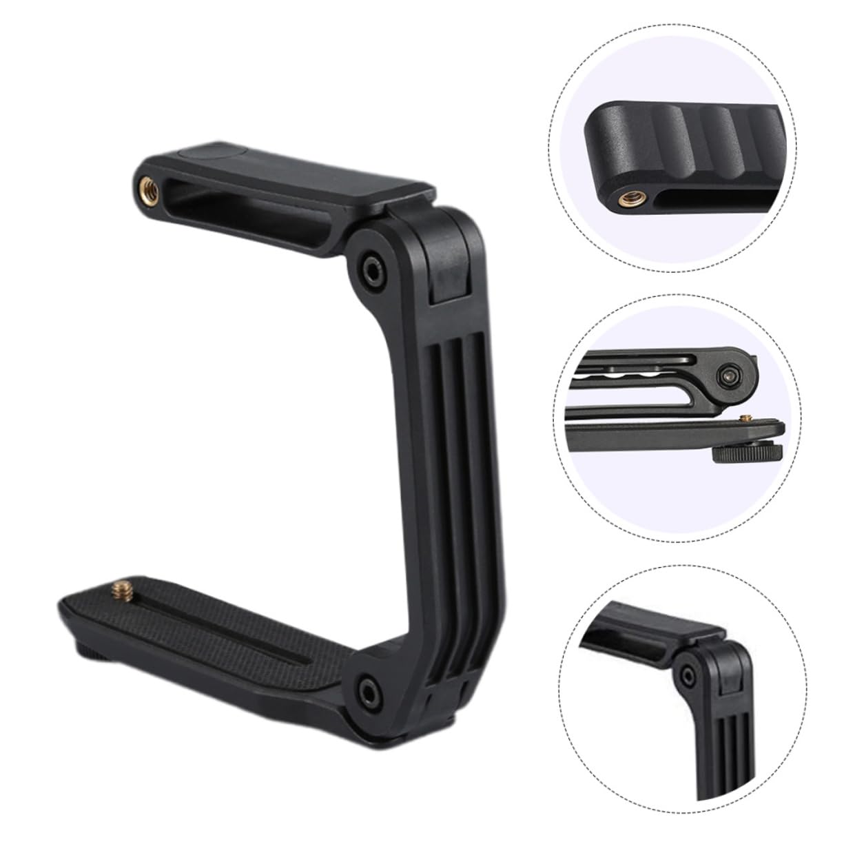 DOITOOL Estabilizador de Cámara Plegable para DSLR, Soporte Estable para Vídeo, Tornillo Estándar 1/4 y Disparo en Ángulo, Negro