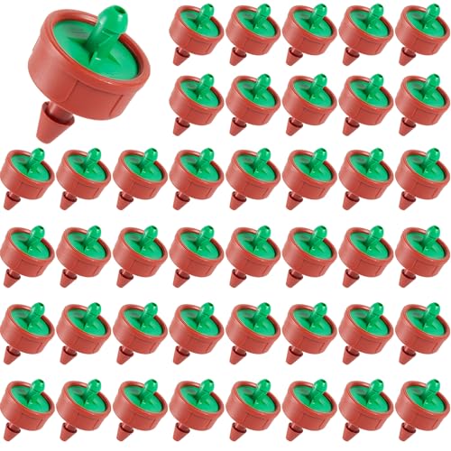 60Pcs 0.25 GPH Pressure Compensating Irrigation Spot Drippers,Constant Flow Barb Outlet Watering...