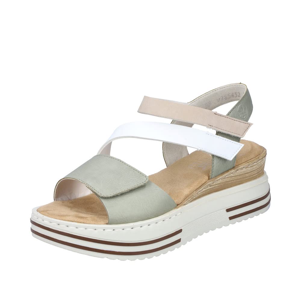 Rieker V1654, Sandal, grün,