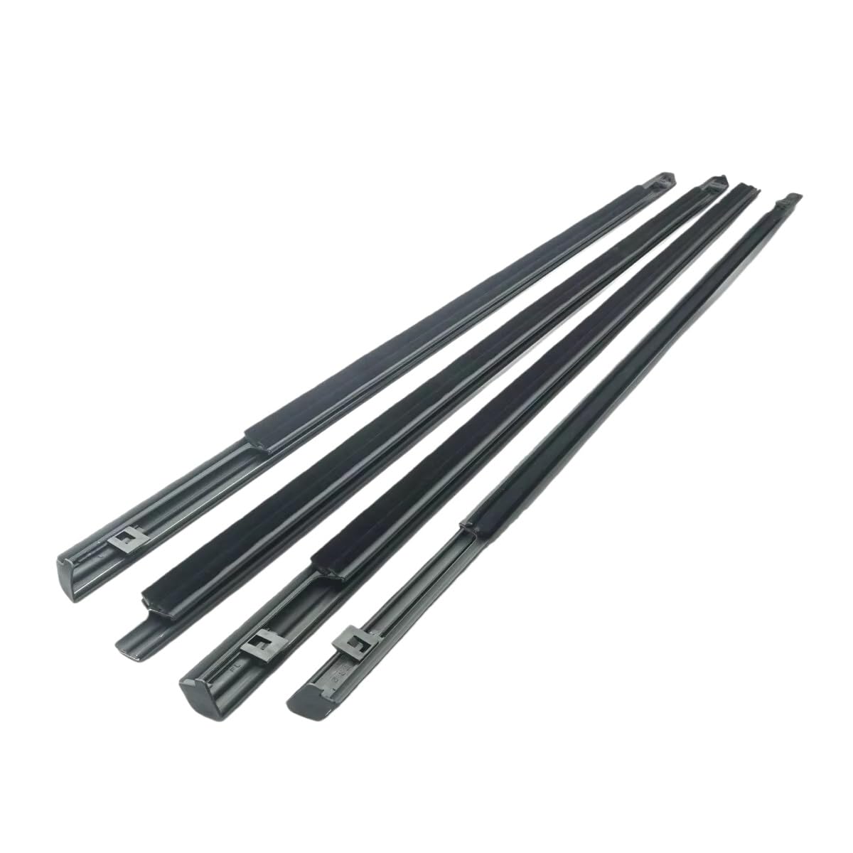 Mzxygkli One Color Car Window Weather Strip 4Pcs Car Outer Window Rubber Weatherstrip Sealing Strip Belt Moulding Trim For X-Trail For Xtrail For T30 2001-2007