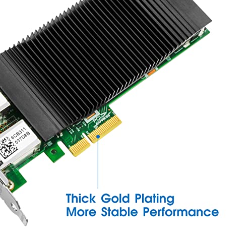 Tarjeta de Red Gigabit con Chip Intel I350, Adaptador Ethernet PCI Express v2.1 x4 con Puertos Dual-RJ45 PoE+, Compatible con Linux y Windows XP/VMware miniatura 5