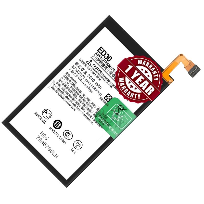 Image of Original ED30 Battery Compatible for Motorola Moto G 4G (2nd Gen) (XT1072) - (2070mAh) - 1 Year Warranty JK1