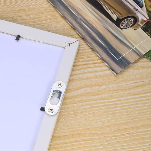 Image of 40 Pcs Metal Keyhole Hanger,Metal Picture Frame Hanging Fasteners for Indoor Wall Hanging Picture Frames Mirrors Cabinet Rivet Fittings