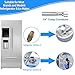 Refrigerator water line - 6 FT Premium Stainless Steel Braided Ice Maker Water Hose,Food grade PEX Inner Tube Fridge Water Line with 1/4