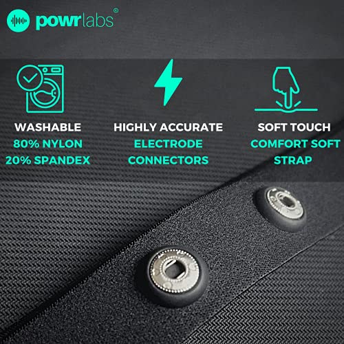 Heart Rate Monitor Replacement Strap, Heart Rate Monitor Chest Strap Replacement Band Compatible With Wahoo Tickr Polar H7 Garmin Hrm Coospo - Heart Rate Monitor Strap Replacement (Powr Labs, M-Xxl) #TOP4