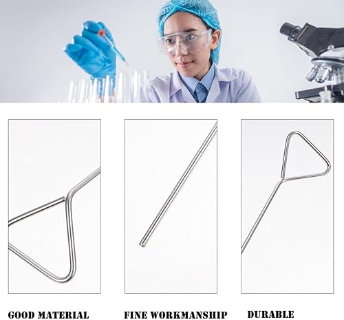 Miniatura 3 de Juego de esparcidores de platos Petri  5 piezas de triángulo de acero inoxidable  Barra ancha para placas Petri  Prácticos accesorios de