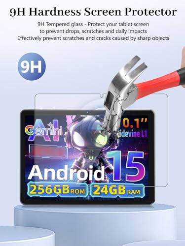 Protector de pantalla vidrio templado 9H para VekfulPC T20 10.1" miniatura 6