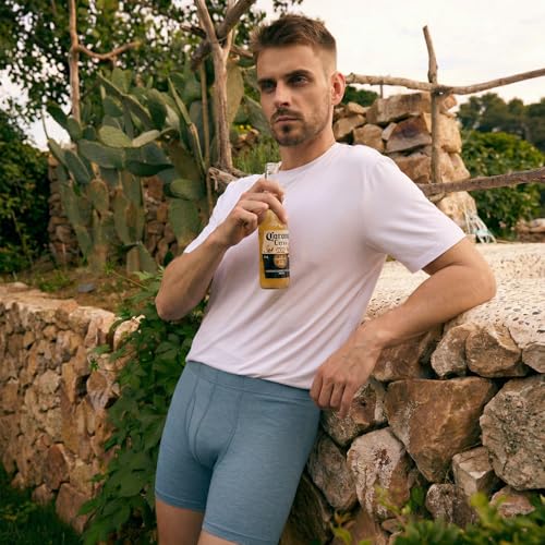 Image of BAMBOO COOL Men's Ultra Breathable Underwear,No Riding Up Boxer Briefs with ComfortFlexible Waistband,Multipack