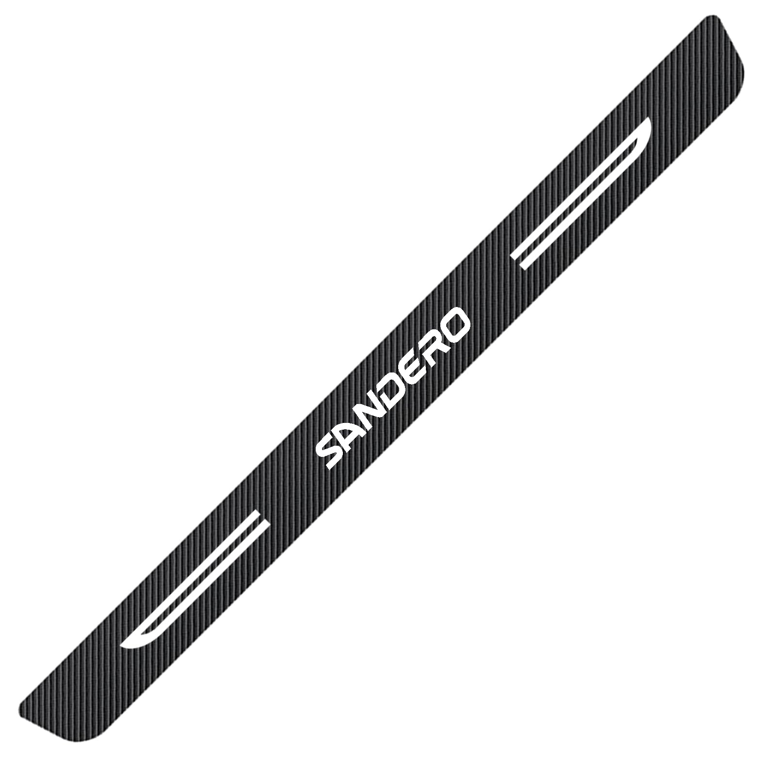 WXH97F Car Rear Bumper Protector for Dacia Sandero 2021-2025 2026 Carbon Fiber Boot Sill Guard Anti-Scratch Luggage Protective Sticker Self-Adhesive Waterproof Strip 90cm