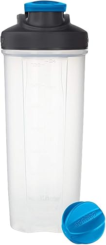 Contigo Shake & Go Fit - Botella agitadora, 28 onzas, azul Carolina, tapa a presión